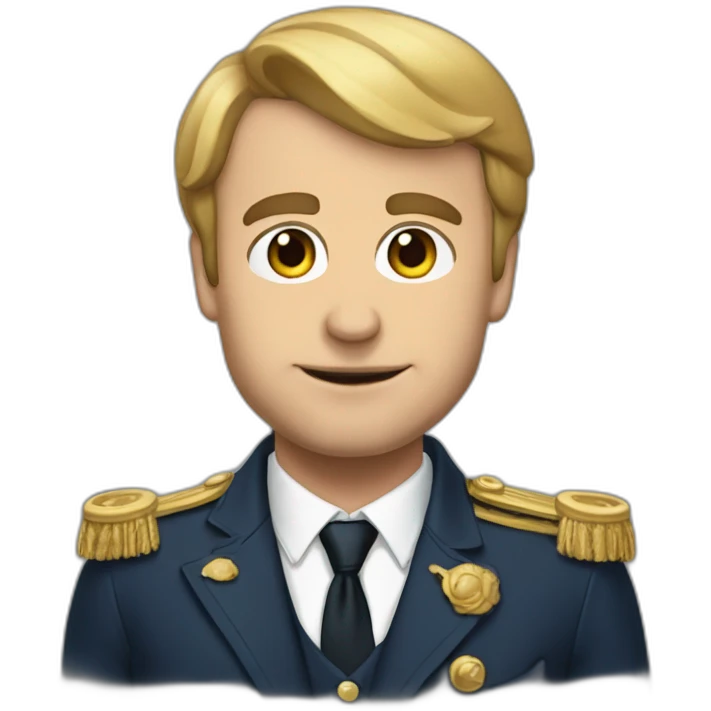 Macron cœur main emoji