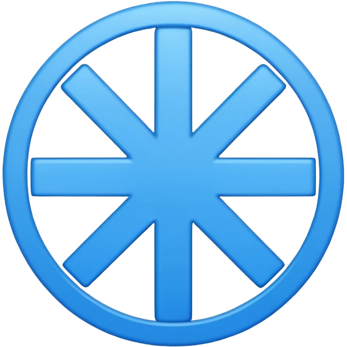 Blue plus symbol emoji