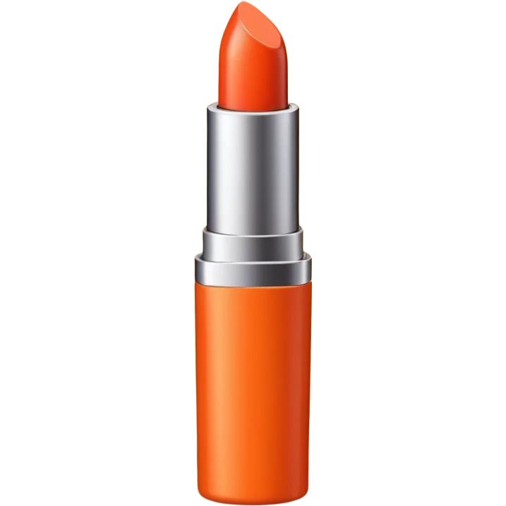 Orange-colored tube-shaped cosmetic emoji