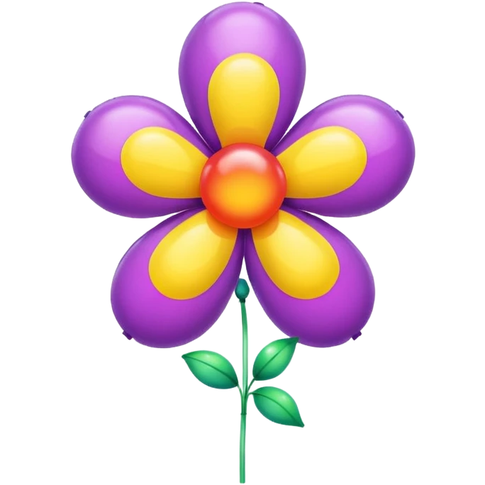 flower-shaped balloon emoji