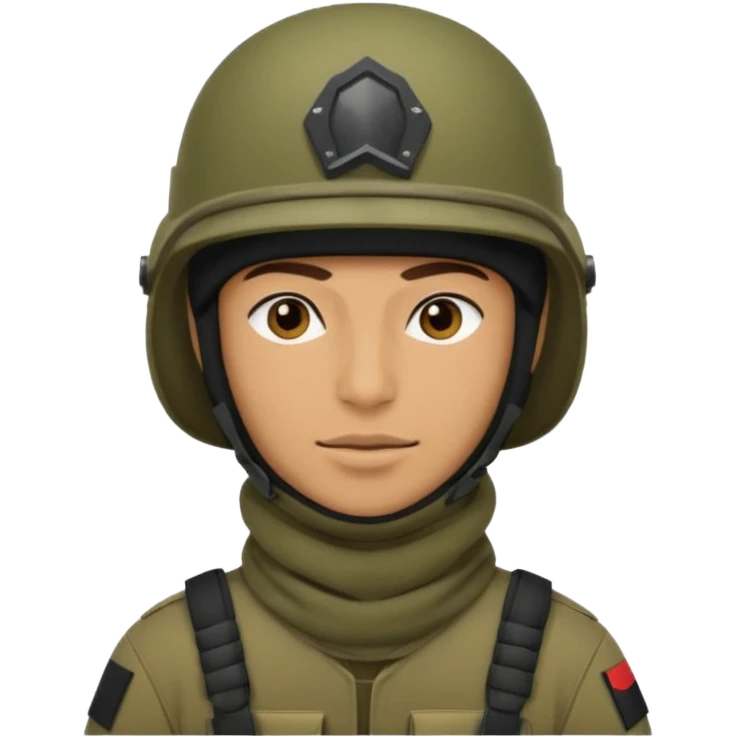 
Iraqi soldier in helmet and balaclava emoji