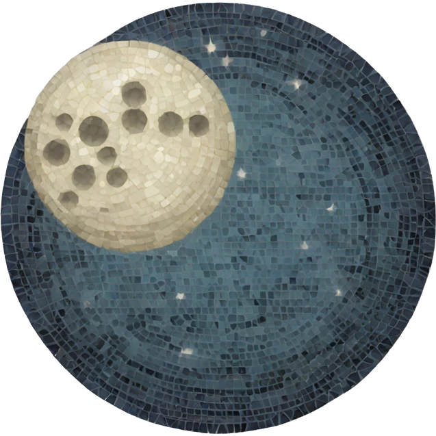 Mosaic moon emoji