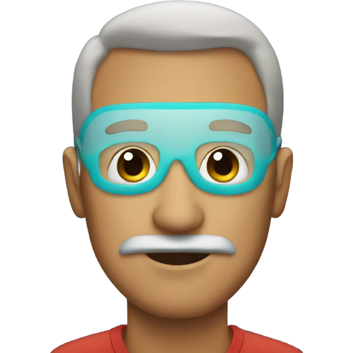 A dad with  mask emoji