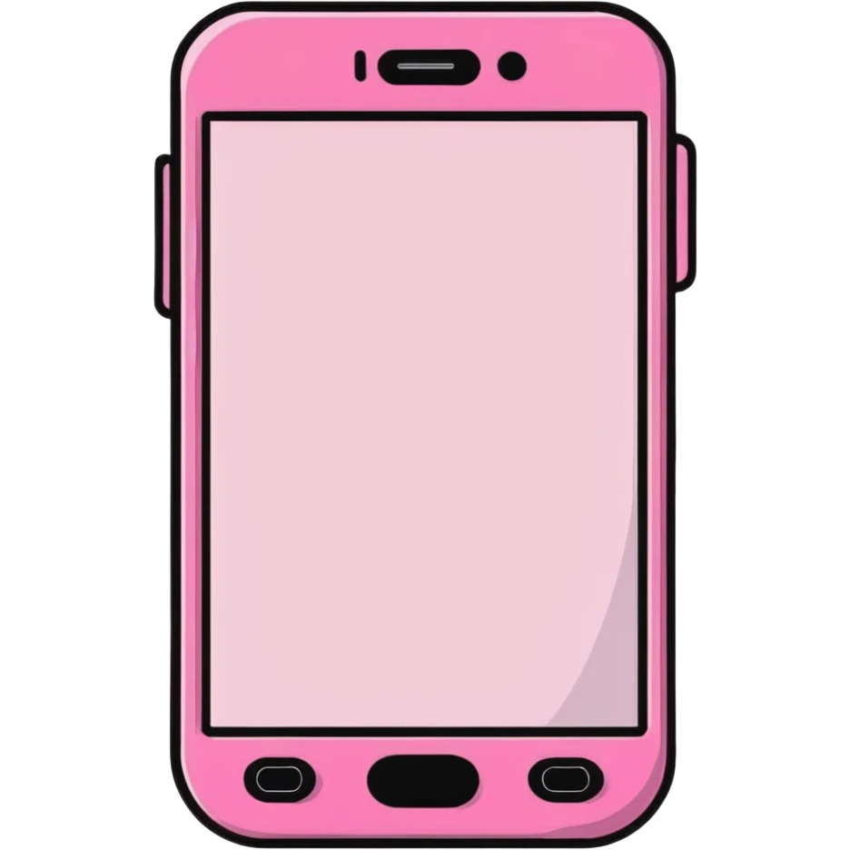 pink gothic smartphone emoji
