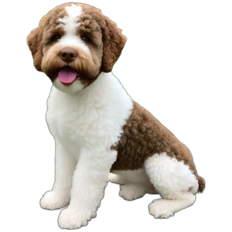 lagotto romagnolo brown and white emoji