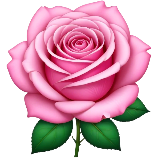 Pink rose  emoji