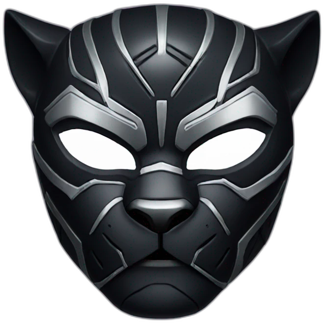 Black panther mask emoji