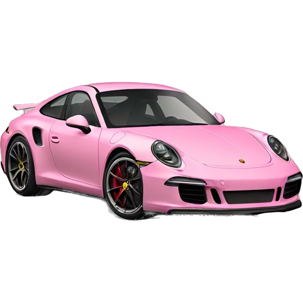 baby pink porche 911 gts emoji