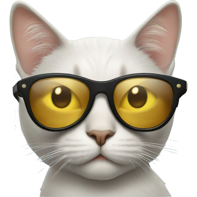 Cat wearing sunglasses emoji