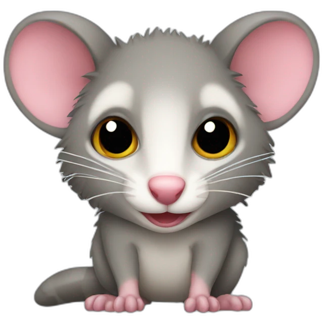 possum with had emoji