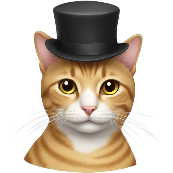 Cat with a hat emoji