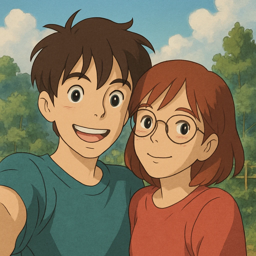 couple selfie emoji