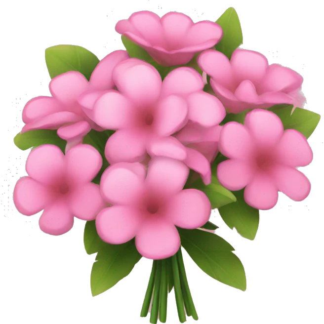 A bouquet of pink flowers emoji