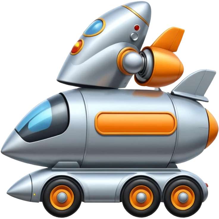  Flintstones futuristic rocket-powered tall robot moving van launch vehicle  emoji