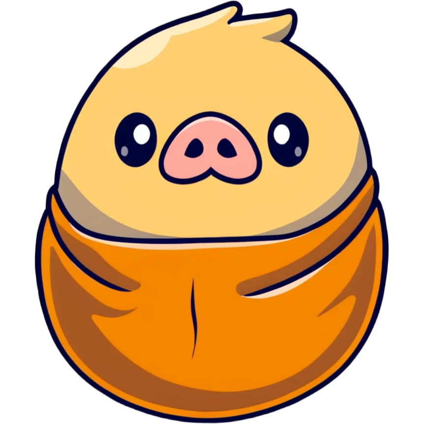delicious pigs in a blanket appetizer with a cute face emoji