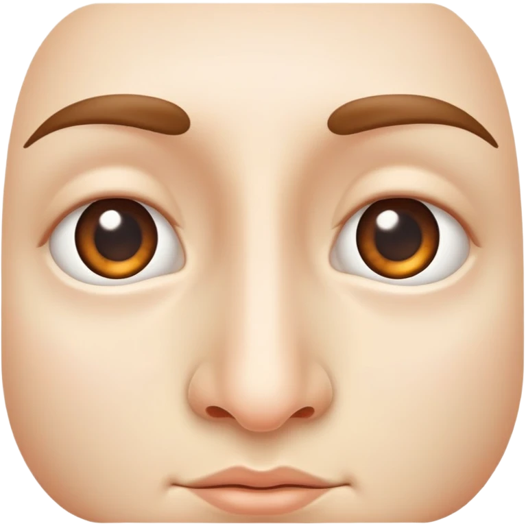 A human nose, front view emoji