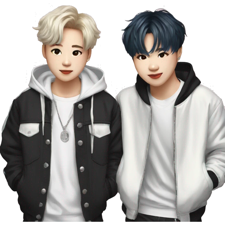 Jimin and suga from bts  emoji