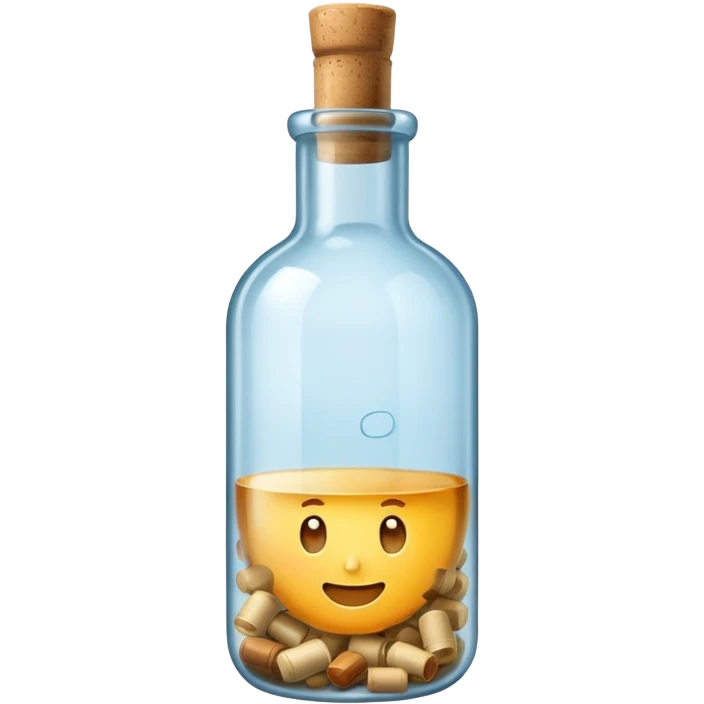 Message Bottles, big emoji