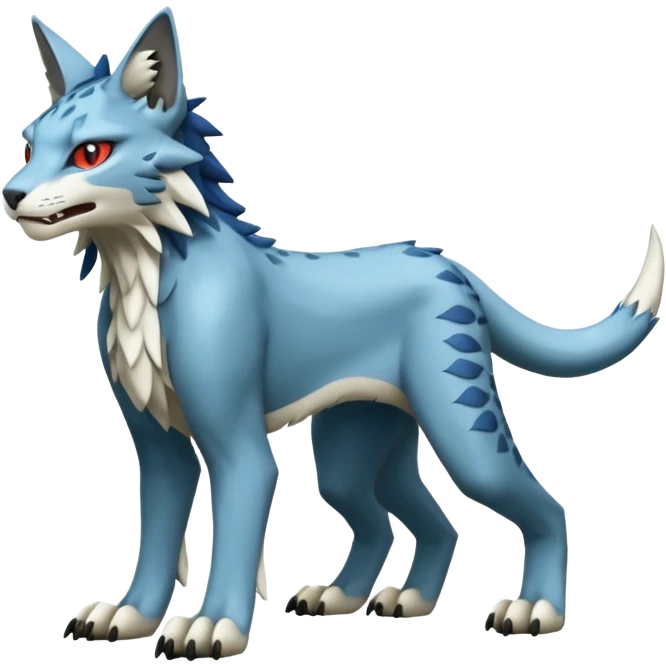 Lynx-Sergal-Vernid-Fakémon-Pokémon-creature (full body) emoji