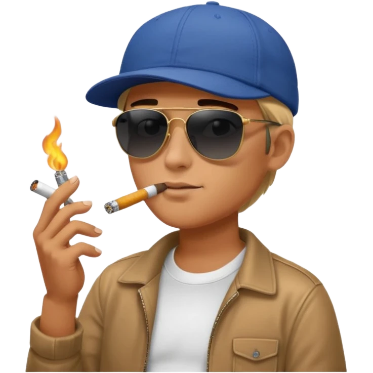 😎✌️🚬👊🧢 ben yapcam emoji