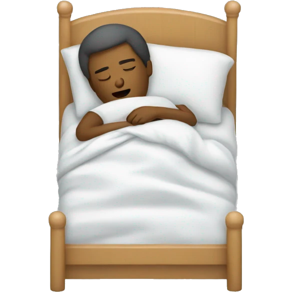 Sleeping in a bed emoji
