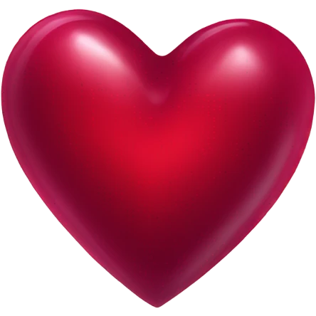 Ruby red heart emoji