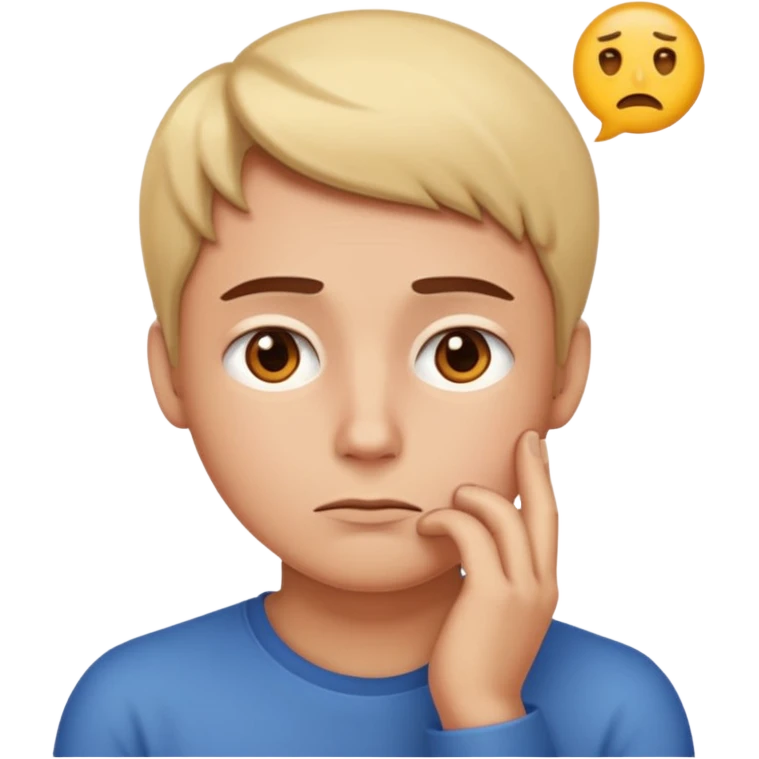 Create a realistic emoji of a person making some decisions  emoji