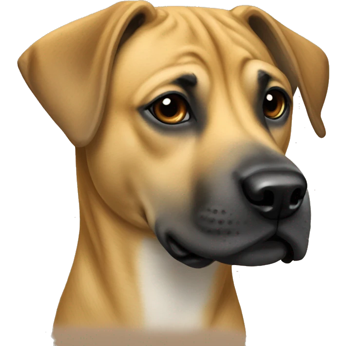 Black mouth cur dog breed emoji