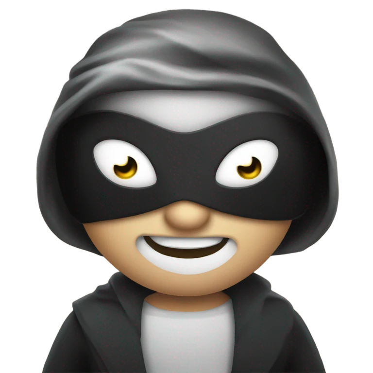 eye mask villain emoji