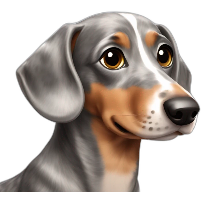 Merle dachshund emoji