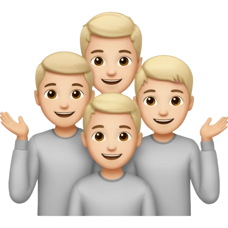 les rois du houblon? ILS SONT 3 GAR9ONS peau claire emoji