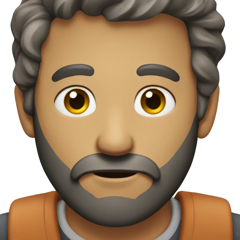 beard guy wondering emoji