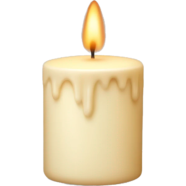 Cream candle  emoji