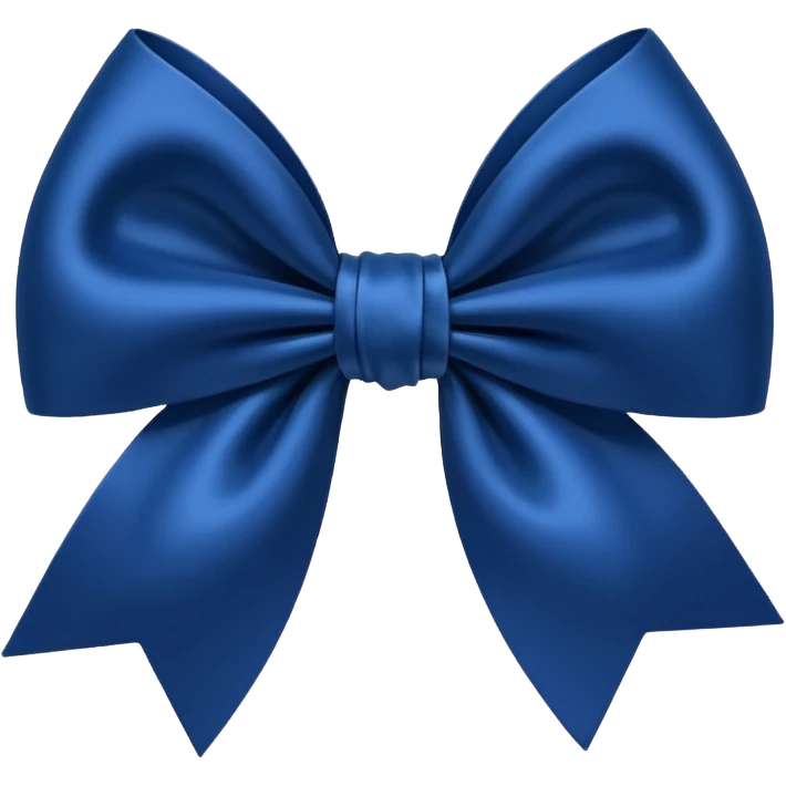 Dark blue bow emoji