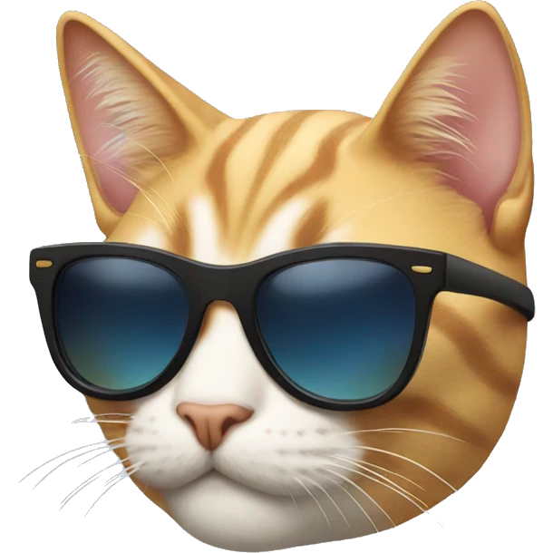 Cat with sunglasses emoji
