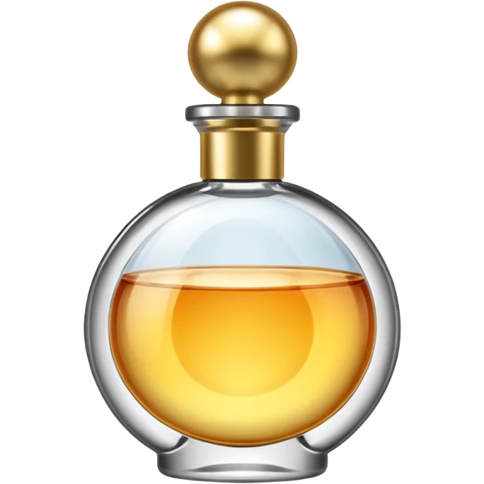 perfume bottle spray, simple, rounded, glossy emoji