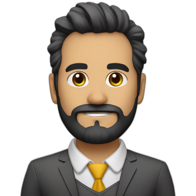 Elkin de la cruz-consultor de negocios-sombra barba blanca emoji