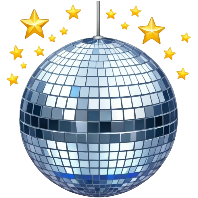 Disco ball with stars for 'Everybody' by Backstreet Boys emoji