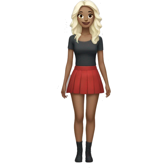 Snow Flake tights and mini skirt  emoji