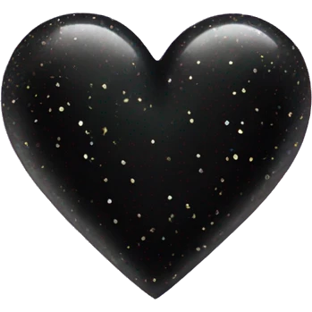 Black heart with sparkles  emoji
