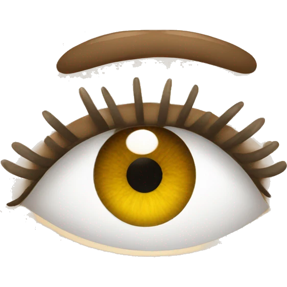 eyes with eyelash emoji