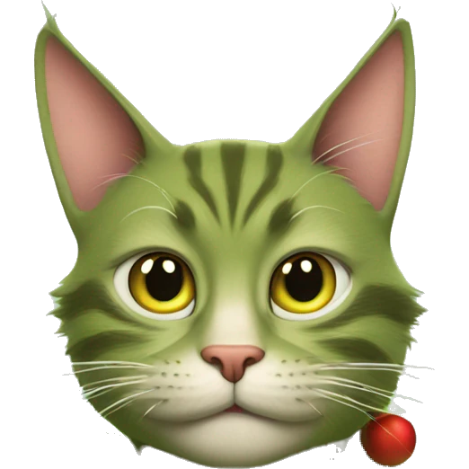 gato como el grinch emoji