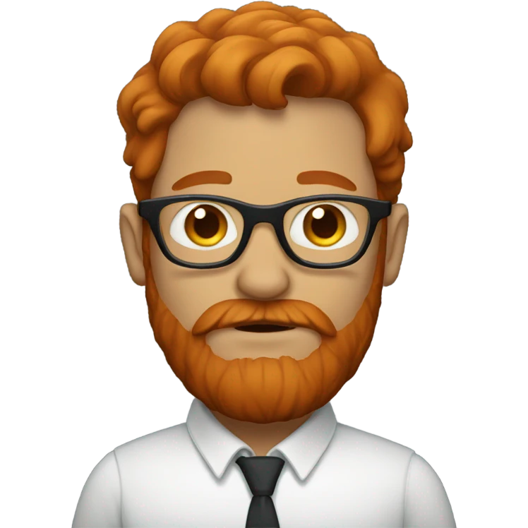 Man in glasses with red beard emoji