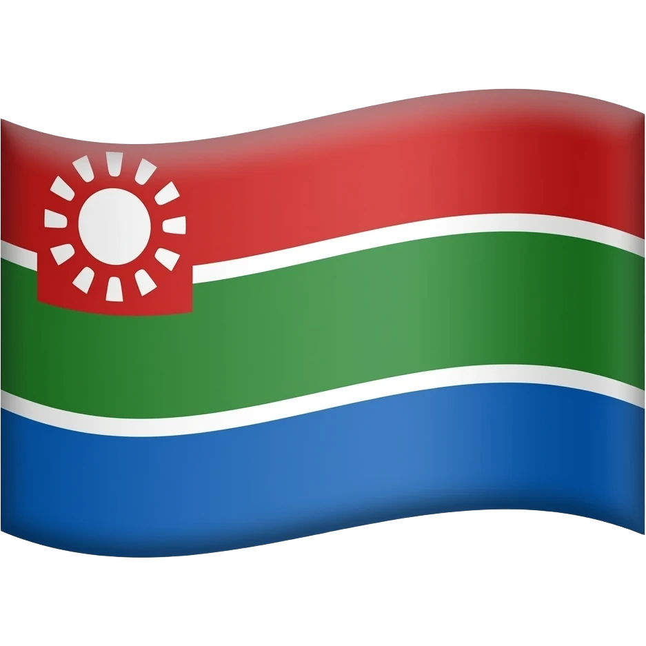 Drapeau gitan rouge vert bleu emoji