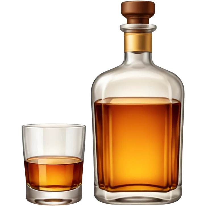 wiskey bottle emoji