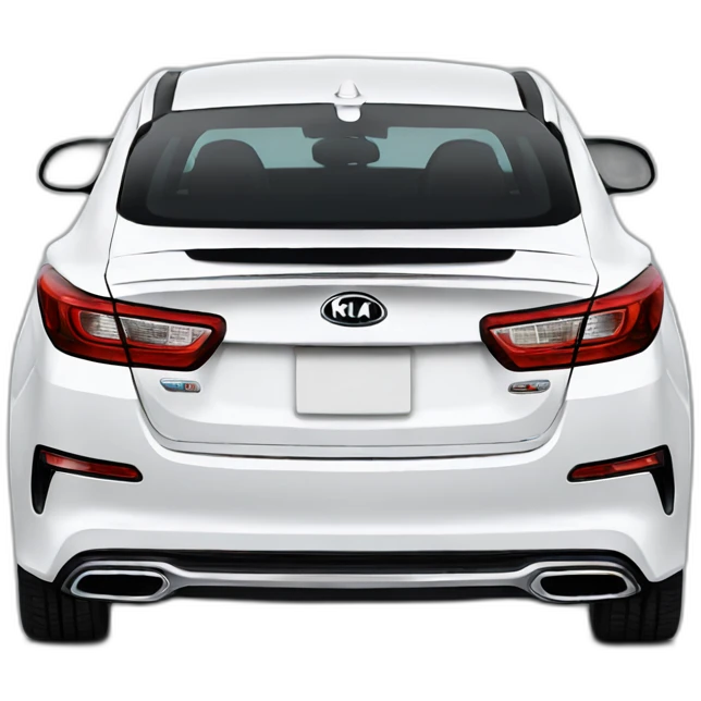 White Kia Optima back emoji