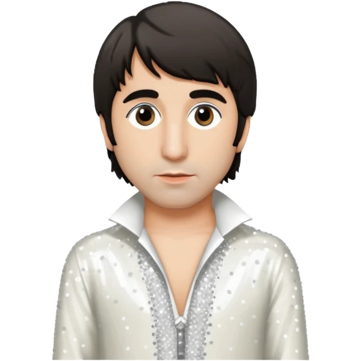 Keith Moon with white sequin outfit emoji