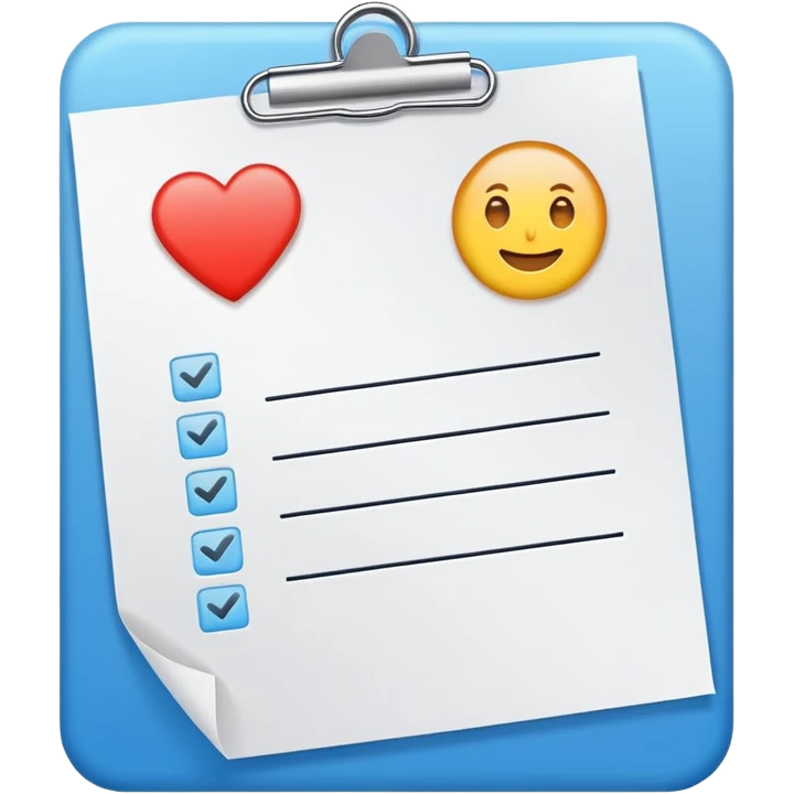 paper test with chekbox emoji