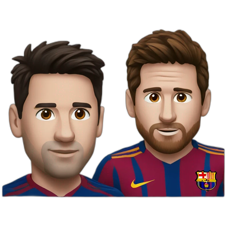 Ronalde and messi emoji