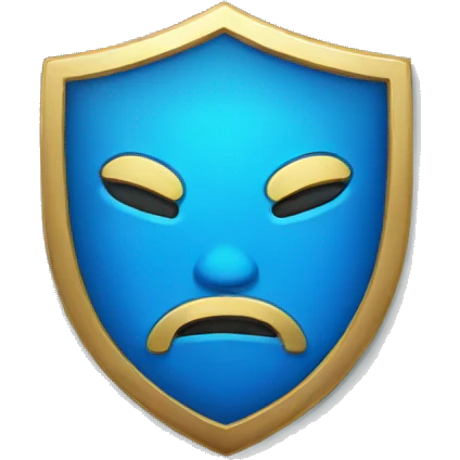 Badge blue emoji